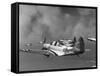 Group of US Navy Bombers Flying in Formation-Carl Mydans-Framed Stretched Canvas