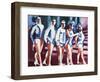 Group of Variety Artists from Music-Hall, 1924-Harald Giersing-Framed Giclee Print