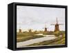 Group of Windmills at Schermenpolder Netherlands-null-Framed Stretched Canvas