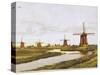 Group of Windmills at Schermenpolder Netherlands-null-Stretched Canvas