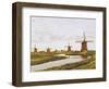 Group of Windmills at Schermenpolder Netherlands-null-Framed Photographic Print