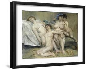 Group of Women, 1904-Lovis Corinth-Framed Giclee Print