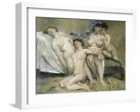 Group of Women, 1904-Lovis Corinth-Framed Giclee Print