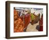 Group of Women Drying Their Saris by the Sacred Lake, Pushkar, Rajasthan State, India-Eitan Simanor-Framed Photographic Print