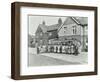 Group of Women Visitors in Front of a School, Croydon, 1937-null-Framed Photographic Print