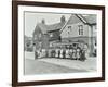 Group of Women Visitors in Front of a School, Croydon, 1937-null-Framed Photographic Print