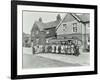 Group of Women Visitors in Front of a School, Croydon, 1937-null-Framed Photographic Print