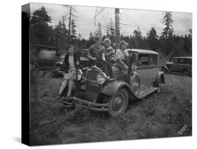 Group of Women with Rifles, 1930-Marvin Boland-Stretched Canvas