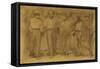 Group of Workers, Study for Fourth State, Circa 1898-Giuseppe Pellizza da Volpedo-Framed Stretched Canvas