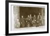 Group of Working Men with a Dog, France-null-Framed Photographic Print