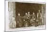 Group of Working Men with a Dog, France-null-Mounted Photographic Print