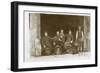 Group of Working Men with a Dog, France-null-Framed Photographic Print