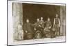 Group of Working Men with a Dog, France-null-Mounted Photographic Print