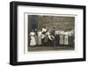 Group of Working People with a Dog, France-null-Framed Photographic Print