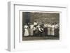 Group of Working People with a Dog, France-null-Framed Photographic Print