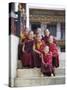 Group of Young Buddhist Monks, Karchu Dratsang Monastery, Jankar, Bumthang, Bhutan-Angelo Cavalli-Stretched Canvas