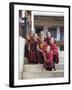 Group of Young Buddhist Monks, Karchu Dratsang Monastery, Jankar, Bumthang, Bhutan-Angelo Cavalli-Framed Photographic Print