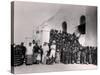 Group of Young Girls in Front of the Residency at Filinge Near Nyamey, Niger, 1929-French Photographer-Stretched Canvas