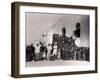 Group of Young Girls in Front of the Residency at Filinge Near Nyamey, Niger, 1929-French Photographer-Framed Photographic Print