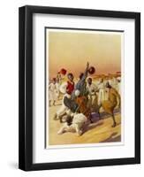 Group of Young Men Play Football in Sudan, are They Aware of the Handball Rule?-null-Framed Art Print