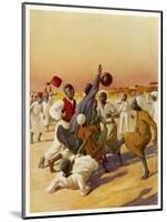 Group of Young Men Play Football in Sudan, are They Aware of the Handball Rule?-null-Mounted Art Print