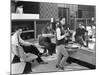 Group of Young People at Silver Blades Bowling Alley, Sheffield, South Yorkshire, 1965-Michael Walters-Mounted Photographic Print