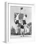 Group of Young Woman Playing Basketball-null-Framed Photo