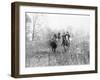 Group on Horseback During a Fox Hunt Photograph - Virginia-Lantern Press-Framed Art Print