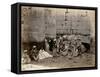 Group Photograph in the Hall of Columns, Karnak, Thebes, 1862-Francis Bedford-Framed Stretched Canvas