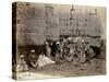 Group Photograph in the Hall of Columns, Karnak, Thebes, 1862-Francis Bedford-Stretched Canvas