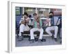 Group Playing at Sovereign Hill, West of Melbourne, Australia-Robert Francis-Framed Photographic Print