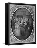 Group Portrait, C.1857-Augusta Crofton-Framed Stretched Canvas