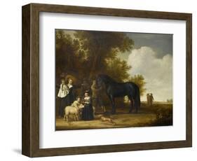 Group Portrait in a Landscape (An Open-Air Party)-Jacob Gerritsz Cuyp-Framed Art Print