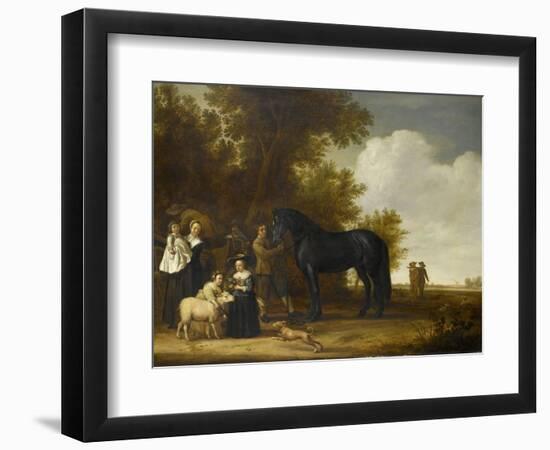 Group Portrait in a Landscape (An Open-Air Party)-Jacob Gerritsz Cuyp-Framed Art Print