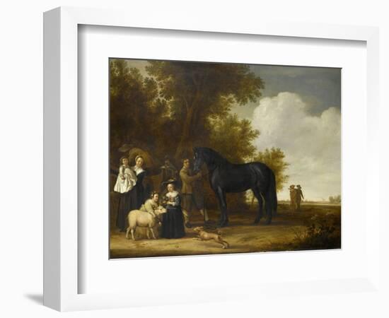 Group Portrait in a Landscape (An Open-Air Party)-Jacob Gerritsz Cuyp-Framed Art Print