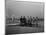 Group portrait in front of glider at Kill Devil Hill Photograph - Kitty Hawk, NC-Lantern Press-Mounted Art Print