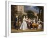 Group Portrait of a Family, in the Grounds of a Country House-Benjamin Ferrers-Framed Giclee Print