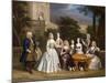 Group Portrait of a Family, in the Grounds of a Country House-Benjamin Ferrers-Mounted Giclee Print