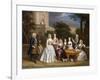 Group Portrait of a Family, in the Grounds of a Country House-Benjamin Ferrers-Framed Giclee Print