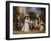 Group Portrait of a Family, in the Grounds of a Country House-Benjamin Ferrers-Framed Giclee Print