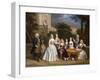 Group Portrait of a Family, in the Grounds of a Country House-Benjamin Ferrers-Framed Giclee Print