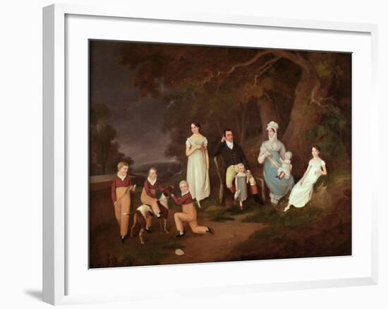 Group Portrait of a Squire, His Wife and Children on the Edge of the New Forest, 1817-Doris Allison-Framed Giclee Print