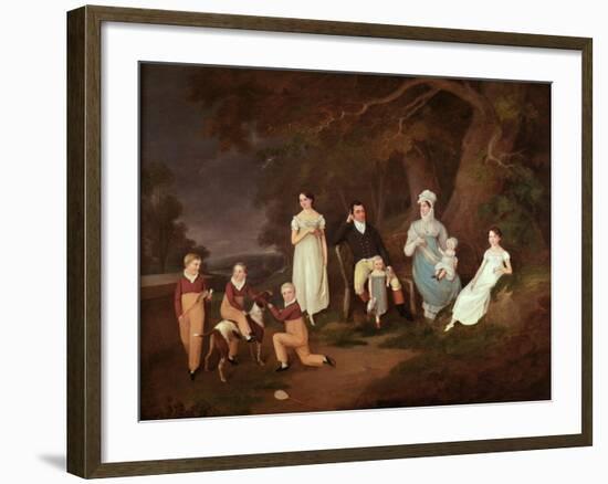 Group Portrait of a Squire, His Wife and Children on the Edge of the New Forest, 1817-Doris Allison-Framed Giclee Print