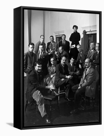 Group Portrait of American Abstract Expressionists, "The Irascibles"-Nina Leen-Framed Stretched Canvas