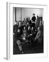 Group Portrait of American Abstract Expressionists, "The Irascibles"-Nina Leen-Framed Premium Photographic Print