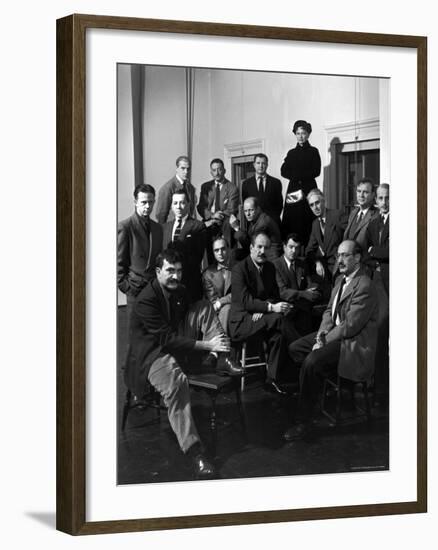 Group Portrait of American Abstract Expressionists, "The Irascibles"-Nina Leen-Framed Premium Photographic Print