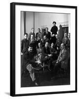 Group Portrait of American Abstract Expressionists, "The Irascibles"-Nina Leen-Framed Premium Photographic Print