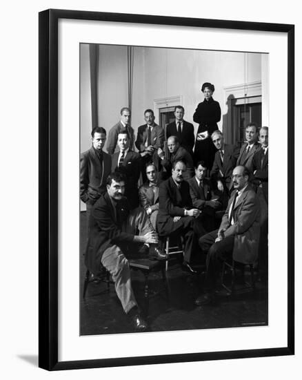 Group Portrait of American Abstract Expressionists, "The Irascibles"-Nina Leen-Framed Premium Photographic Print