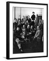 Group Portrait of American Abstract Expressionists, The Irascibles-null-Framed Premium Photographic Print