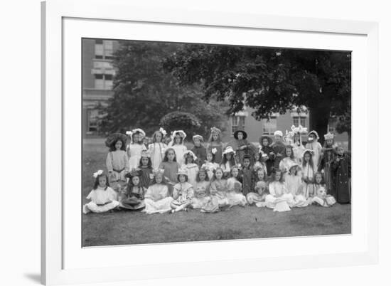 Group Portrait of Children from the Roman Catholic Orphan Asylum-William Davis Hassler-Framed Photographic Print